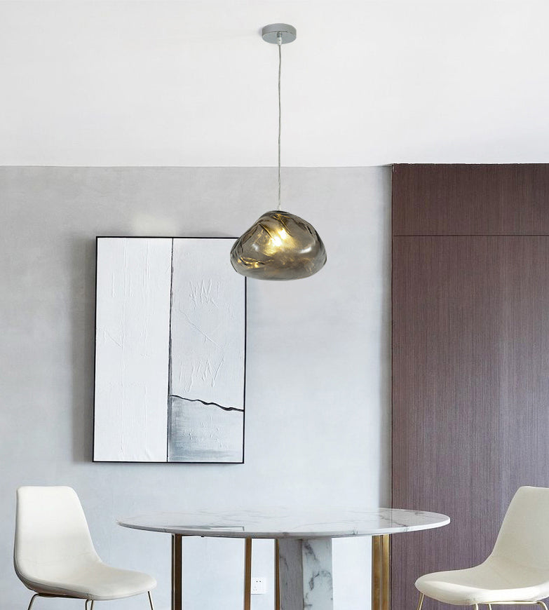 Designer Style wolkvormige hanglamp met handwerk glas met 1 licht restaurant Drop Lamp