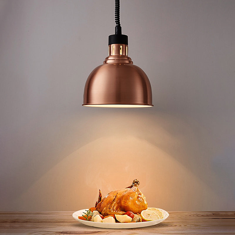 Retractable Bowl Shade Hanging Lighting Postmodern Metal 1 Bulb Restaurant Pendant Lamp