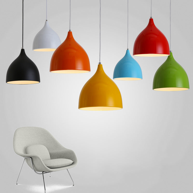 Nordic Creative Nut Shaped Hanging Lamp Aluminum 1 Head Dining Room Suspension Light