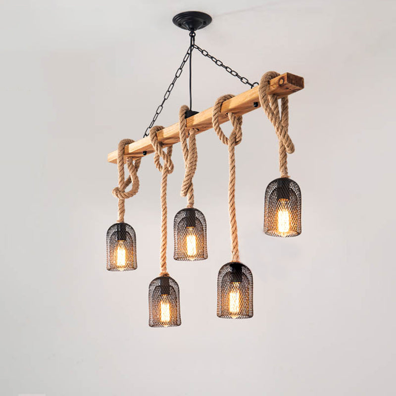 Illuminazione industriale dell'illuminazione dell'isola lampada a sospensione in rete per sala da pranzo