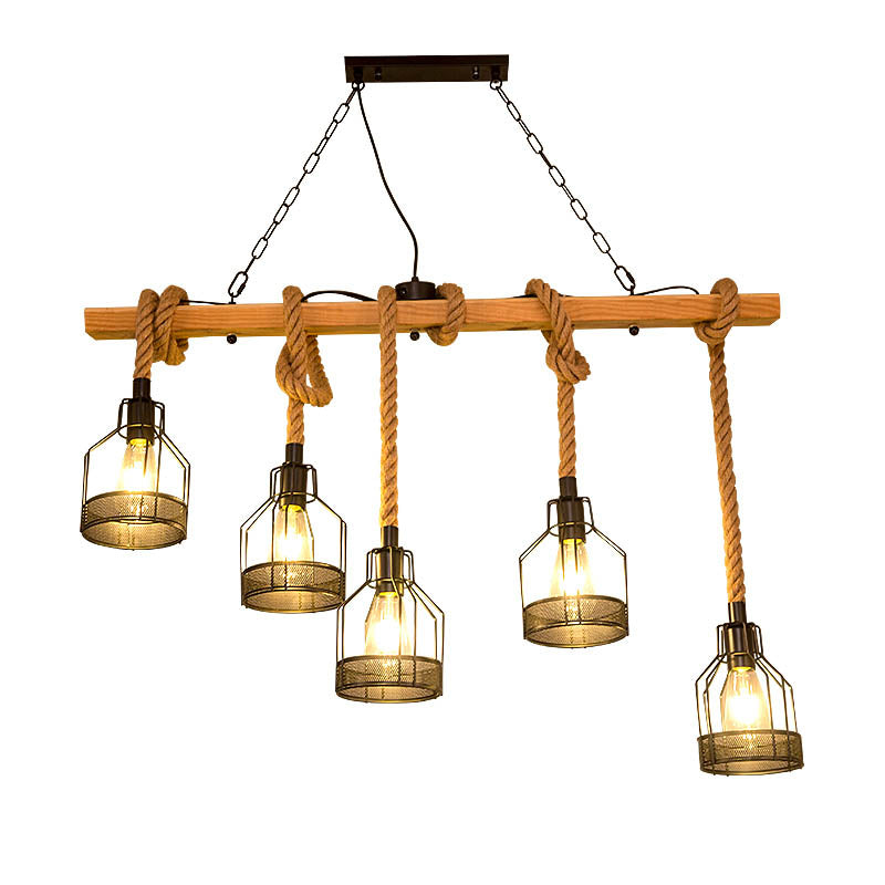 Illuminazione industriale dell'illuminazione dell'isola lampada a sospensione in rete per sala da pranzo