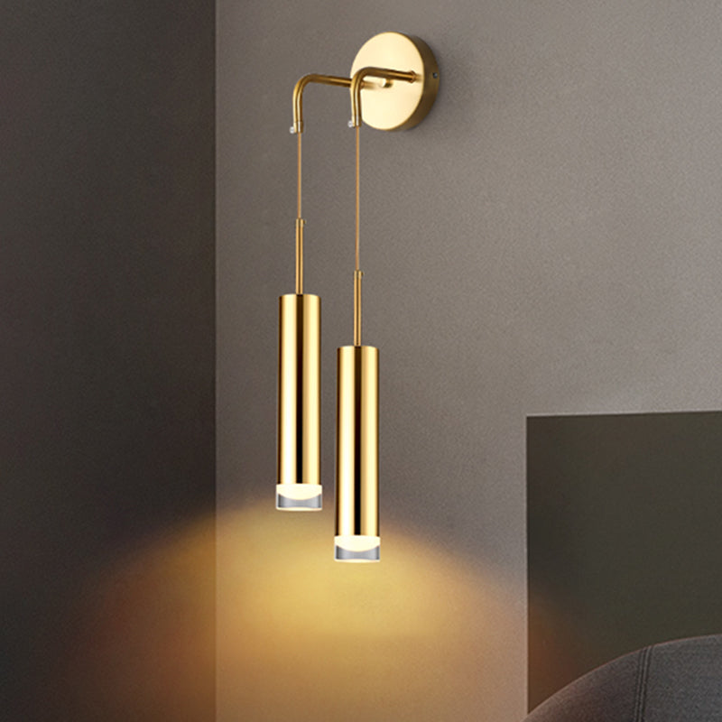 Moderne minimalistische Stilzylindrisch -Wand -Leuchte Acryl -Wandleuchte für Schlafzimmer