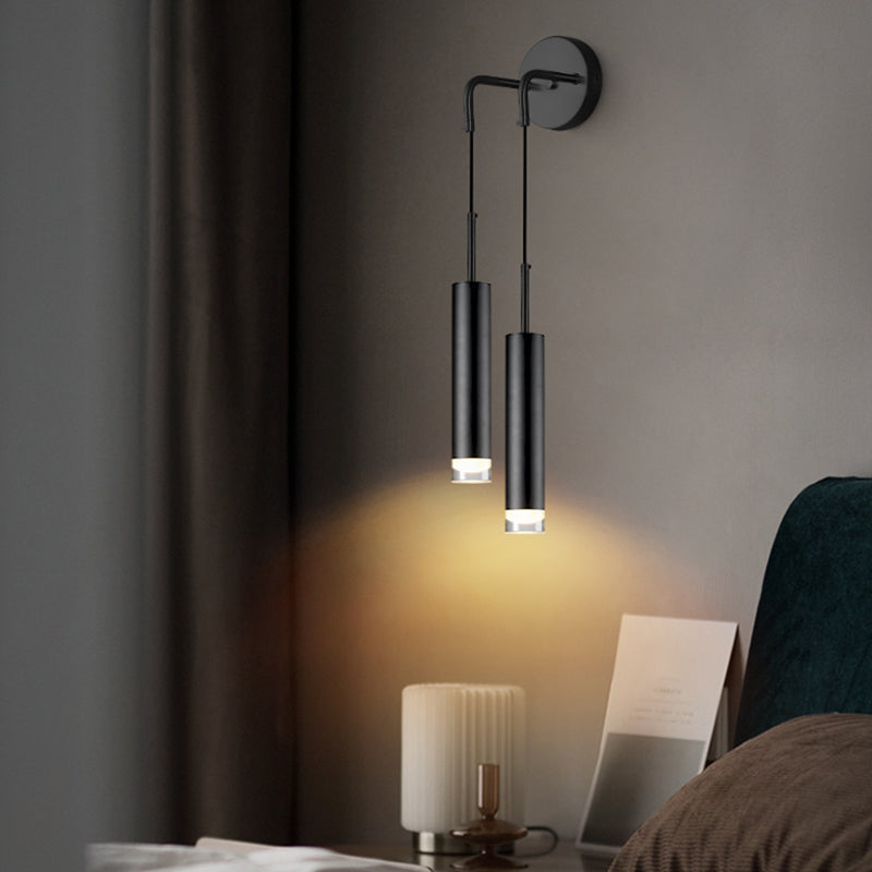 Moderne minimalistische Stilzylindrisch -Wand -Leuchte Acryl -Wandleuchte für Schlafzimmer