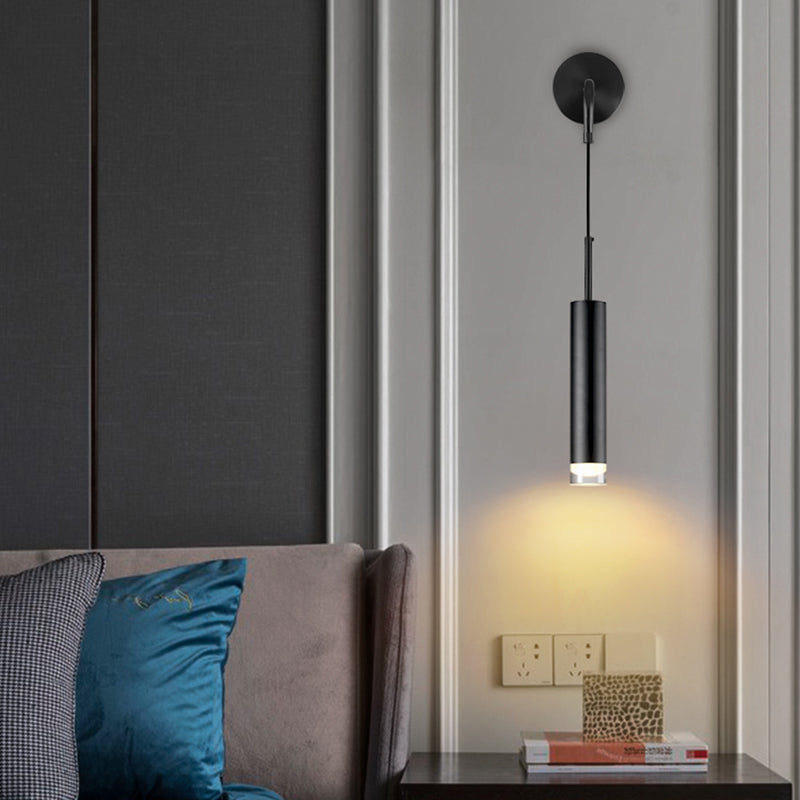 Moderne minimalistische Stilzylindrisch -Wand -Leuchte Acryl -Wandleuchte für Schlafzimmer