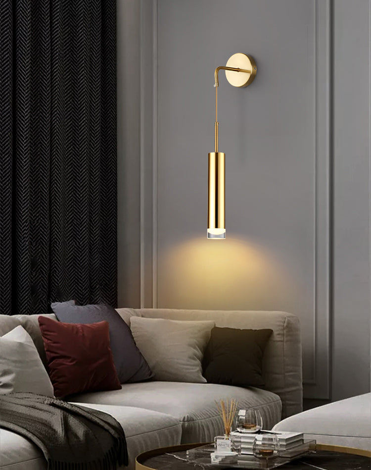 Moderne minimalistische Stilzylindrisch -Wand -Leuchte Acryl -Wandleuchte für Schlafzimmer