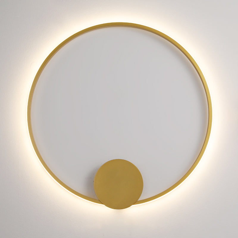 Modern Minimalist Minimalist Circular Montate Montate Metal 1 Light Sconce Light Set per camera da letto