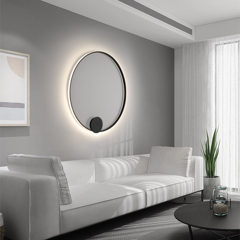Modern Minimalist Minimalist Circular Montate Montate Metal 1 Light Sconce Light Set per camera da letto