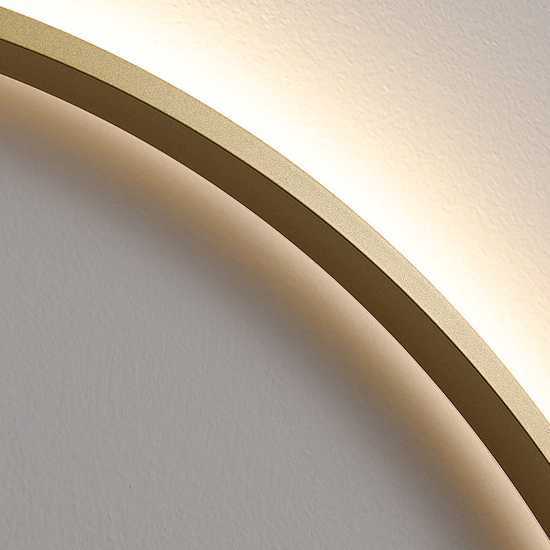 Modern Minimalist Minimalist Circular Montate Montate Metal 1 Light Sconce Light Set per camera da letto