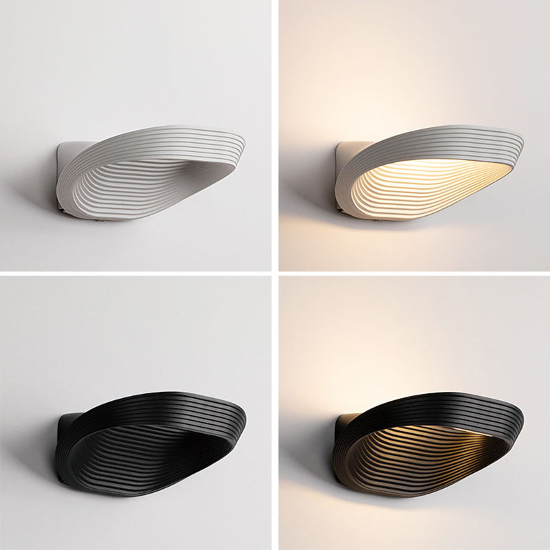Nordic Style Minimalism LED Wall Lamp Creative Layered Metal Shaped Home Decorative Sconce Light for Bedroom