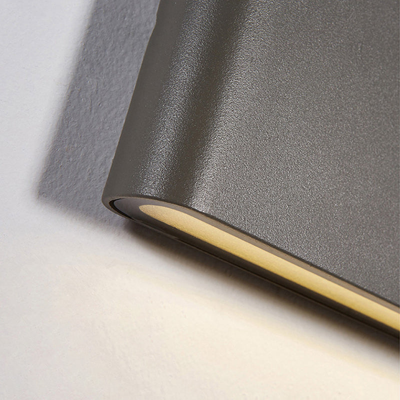 Frosted Black Aluminium LED LED Wandleuchte modern