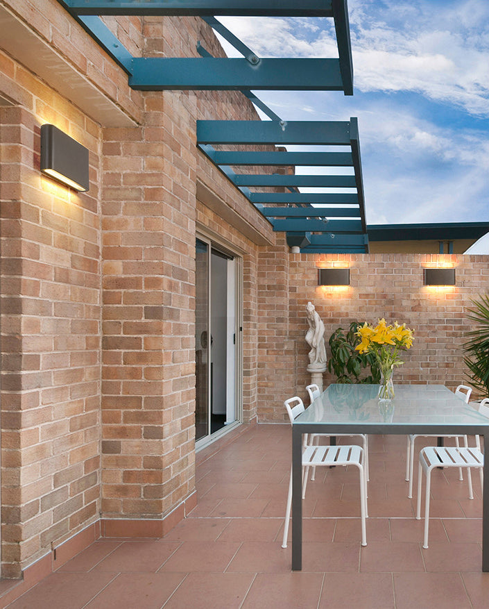 Frosted Black Aluminium LED LED Wandleuchte modern