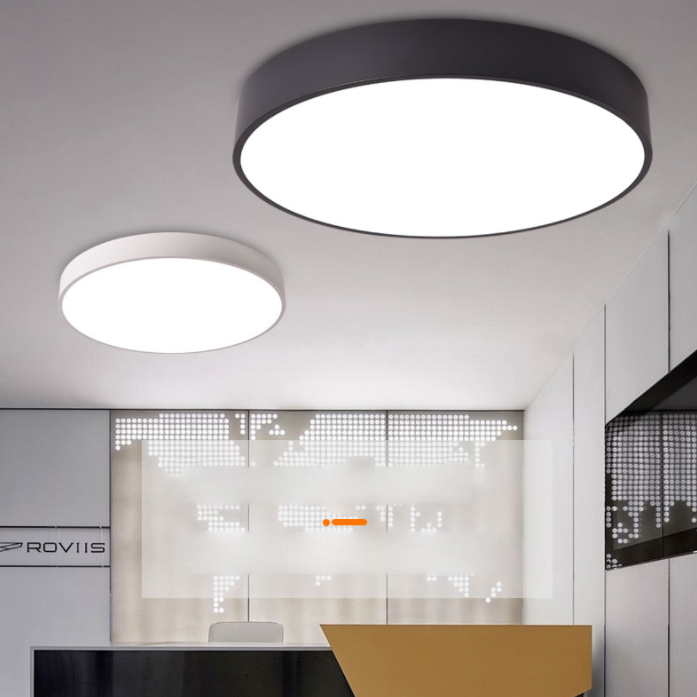 Modern Round Ceiling Flush Mount Lights Metal Flush Mount Ceiling Lighting Fixture for Office