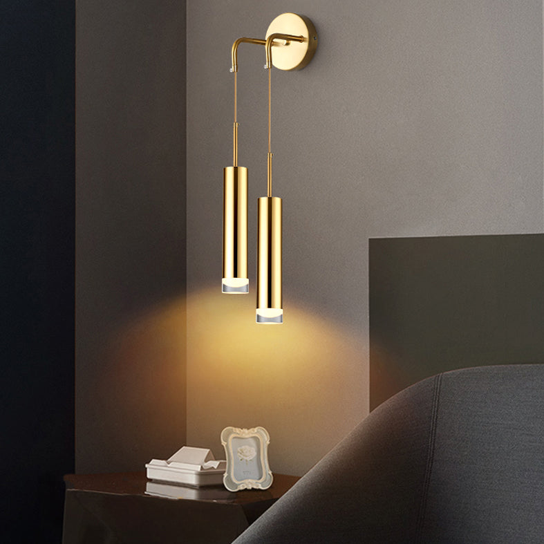 Moderne minimalistische Stilzylindrisch -Wand -Leuchte Acryl -Wandleuchte für Schlafzimmer