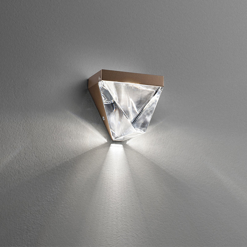 Modern Minimalist Geometric Wall Lighting Fixtures Crystal 1 Light Wall Sconces for Bedroom