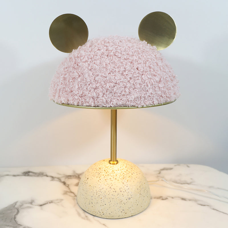 Kuppeltischlampe moderner Stil zeitgenössischer 1 hell weißes/rosa/grünes Tasklicht mit Basis