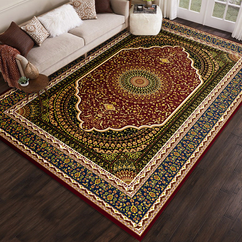 Couleur douce Classic Classic Polyester Mather Match Rapis lavable intérieur pour salon