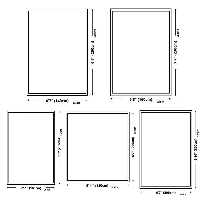 Abstract Painting Rug Polyester Area Rug Washable Carpet for Living Room, Office