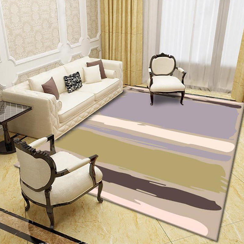 Abstract Printing Indoor Rug Polyester Rug Stain Resistant Area Carpet for Living Room