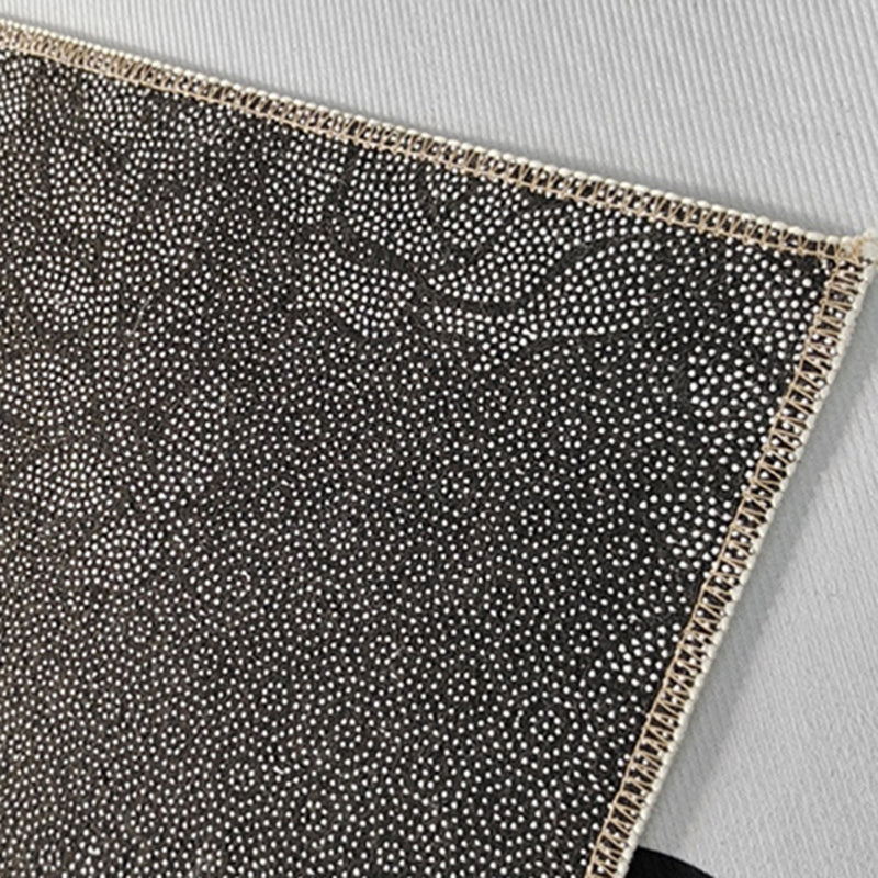 Contemporary Style Rug Polyester Abstract Printing Carpet Washable Rug for Living Room