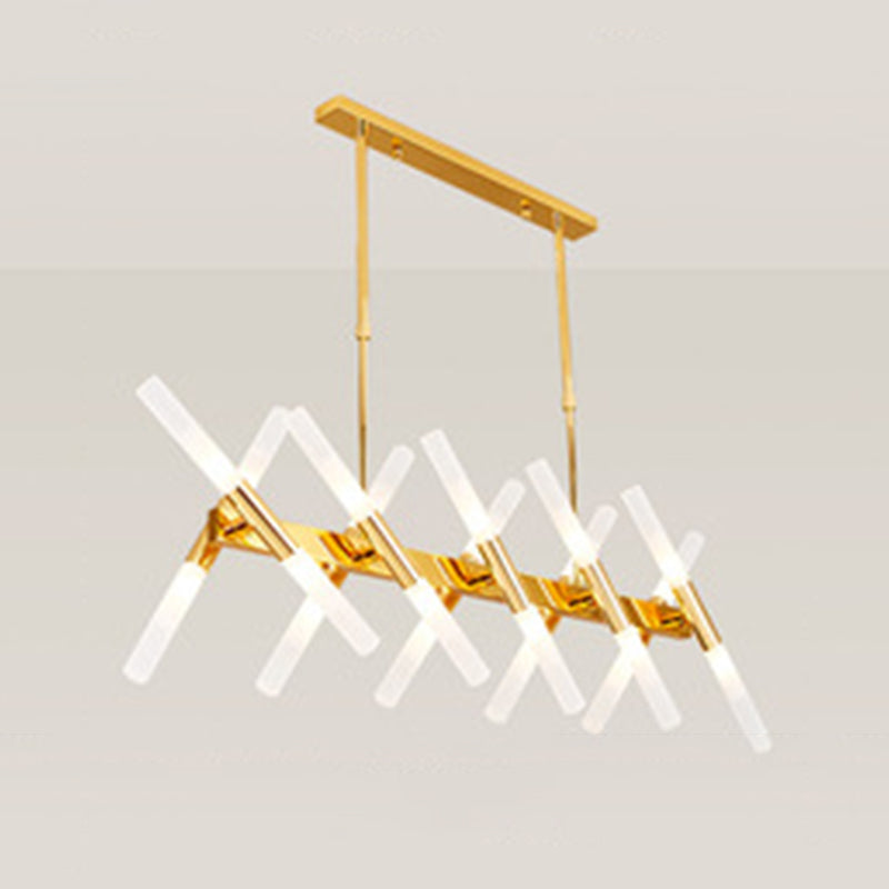 Acrylic Sputnik LED Island Pendant Light in Modern Creative Style Wrought Iron Ceiling Light for Dining Room