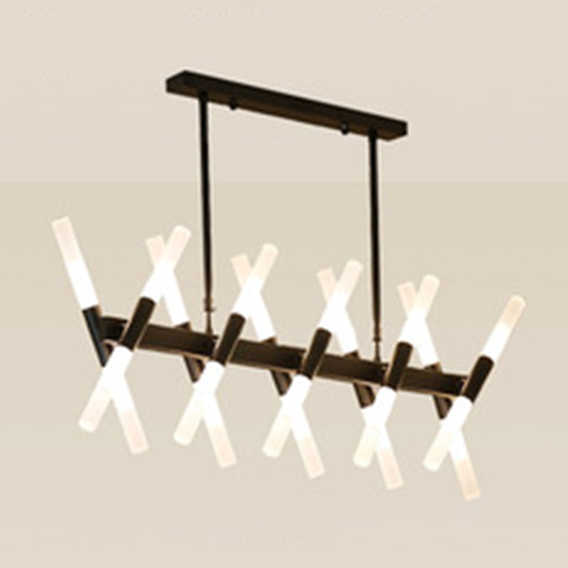 Acrylic Sputnik LED Island Pendant Light in Modern Creative Style Wrought Iron Ceiling Light for Dining Room