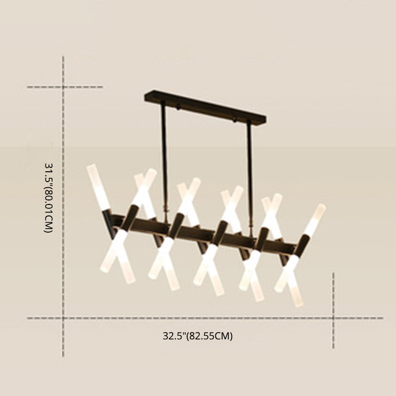 Acrylic Sputnik LED Island Pendant Light in Modern Creative Style Wrought Iron Ceiling Light for Dining Room