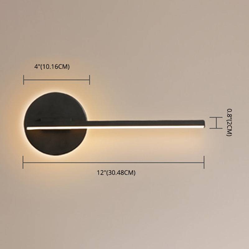 Modern Minimalist Minimalist Lampone lineare a parete Lampada Idee per illuminazione da parete in gel di silice per soggiorno