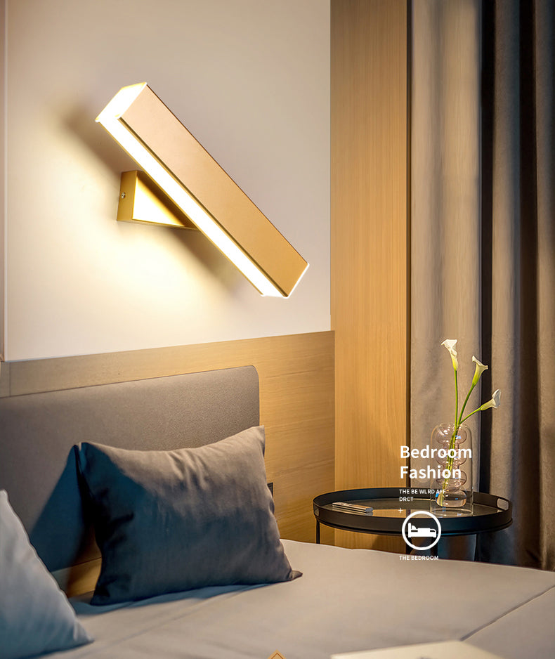 Modern Minimalist Style Rectangle Shade Multe Montate Metal 1 Light Sconce Light Set per camera da letto