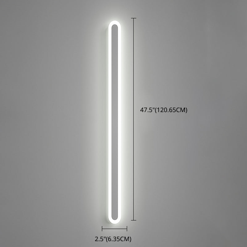 Modern Minimalist Style Linear Sconce Light Fixtures Acrylic Wall Lighting Ideas for Living Room