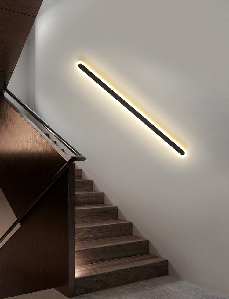 Modern Minimalist Style Linear Sconce Light Fixtures Acrylic Wall Lighting Ideas for Living Room