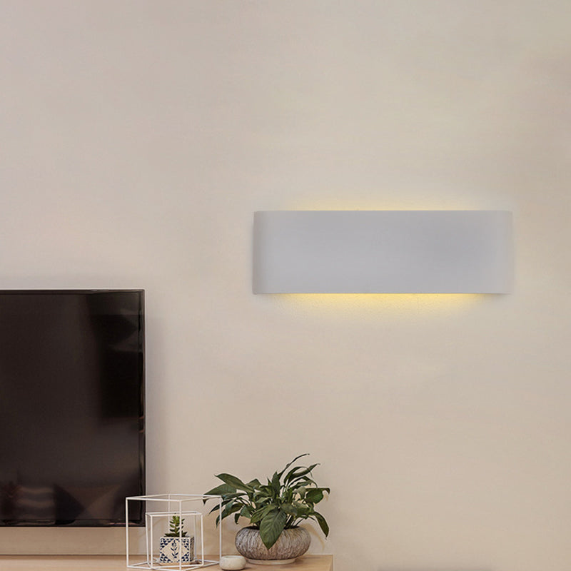 Modern Minimalist in stile minimalista rettangolo montato a parete lampada montata su un illuminazione montata in alluminio per camera da letto