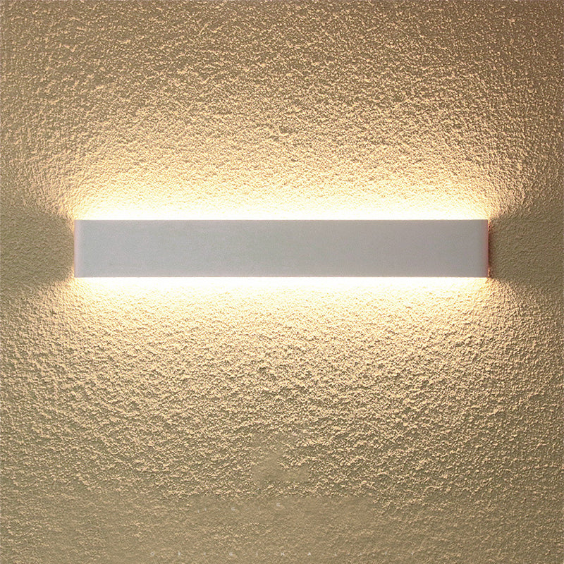 Modern Minimalist in stile minimalista rettangolo montato a parete lampada montata su un illuminazione montata in alluminio per camera da letto