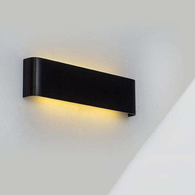 Modern Minimalist in stile minimalista rettangolo montato a parete lampada montata su un illuminazione montata in alluminio per camera da letto