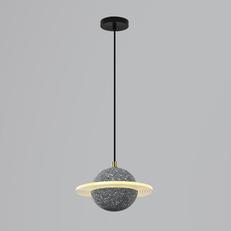 Modern Minimalist Style Global Pendant Lighting Fixtures Cement Hanging Pendant Lights for Living Room