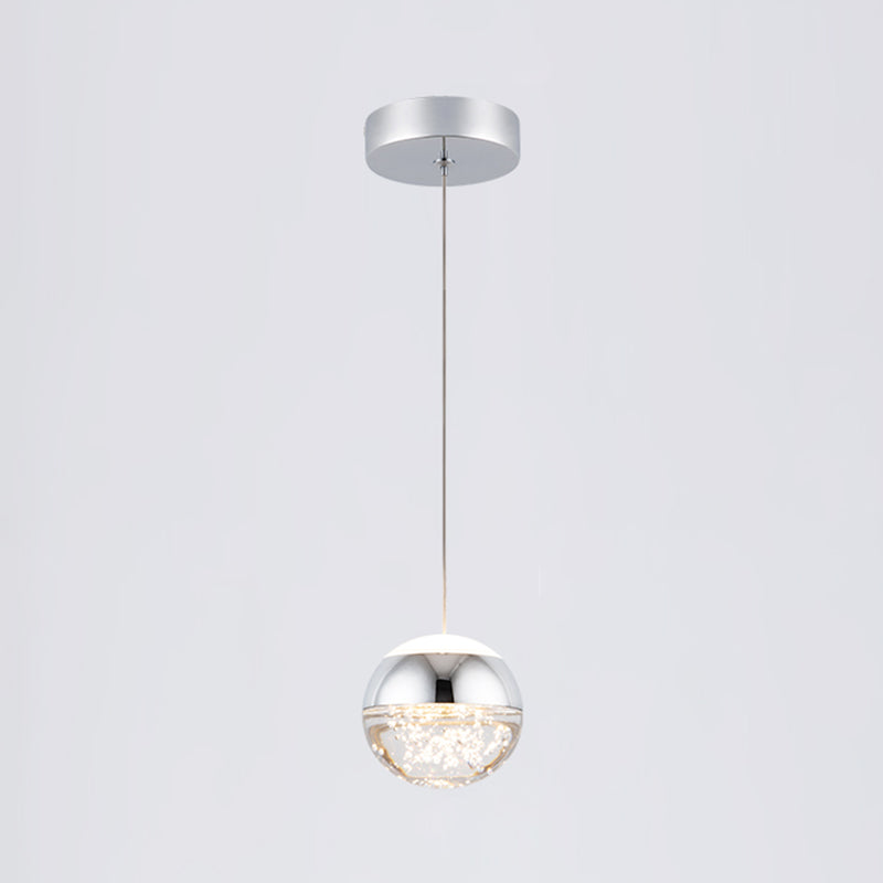 Mini Crystal Ceiling Suspension Lamp Modern LED Hanging Light Fixture for Bedroom