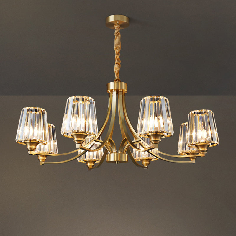 Sputnik Clear Glass Chandelier Pendant Light Industrial Living Room Chandelier Lighting
