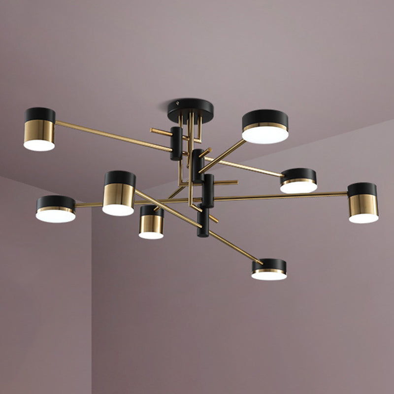 Simplicity LED Appeding Appeding Gold Gold ombreggiate lampadario appeso con tonalità metallica