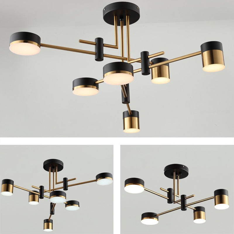 Simplicity LED Appeding Appeding Gold Gold ombreggiate lampadario appeso con tonalità metallica