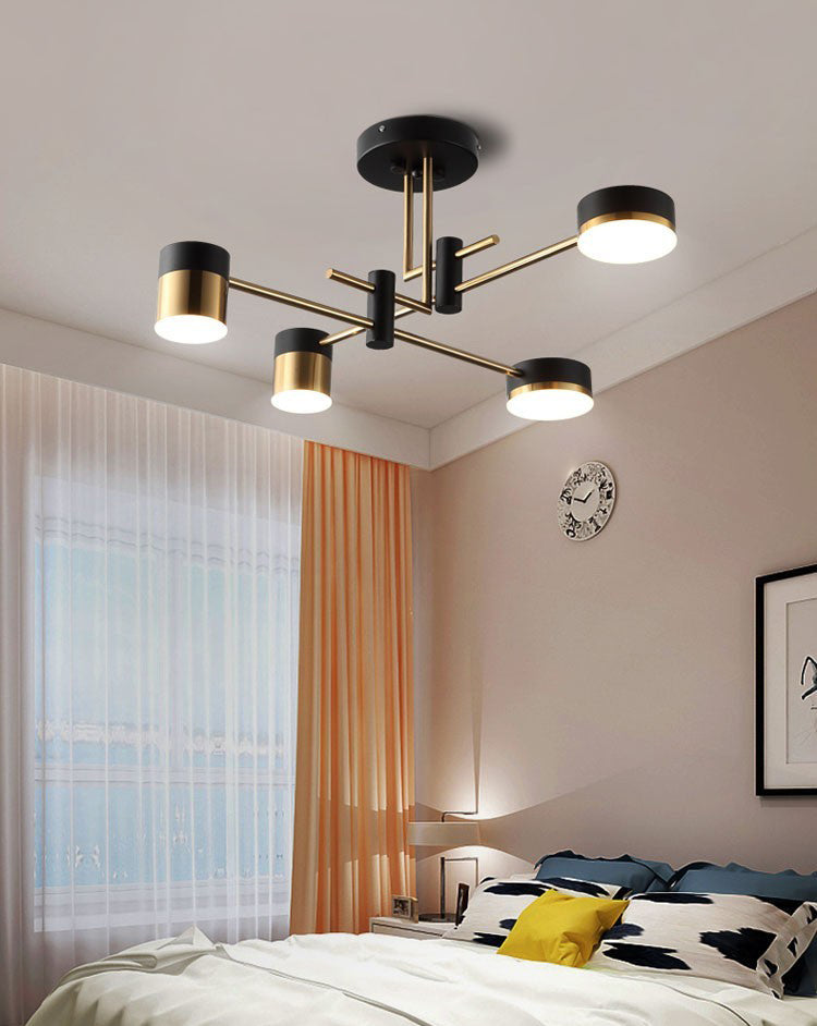 Simplicity LED Appeding Appeding Gold Gold ombreggiate lampadario appeso con tonalità metallica