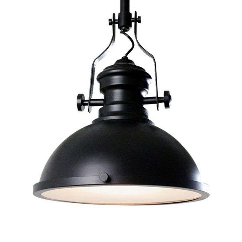 1-Light pivotant joint pendentif commercial éclairage de plafond en métal industriel pour le salon