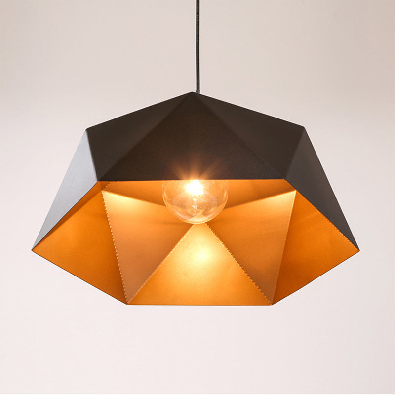 Modern Minimalist Style Geometric Pendant Lighting Fixtures Metal 1 Light Hanging Ceiling Light