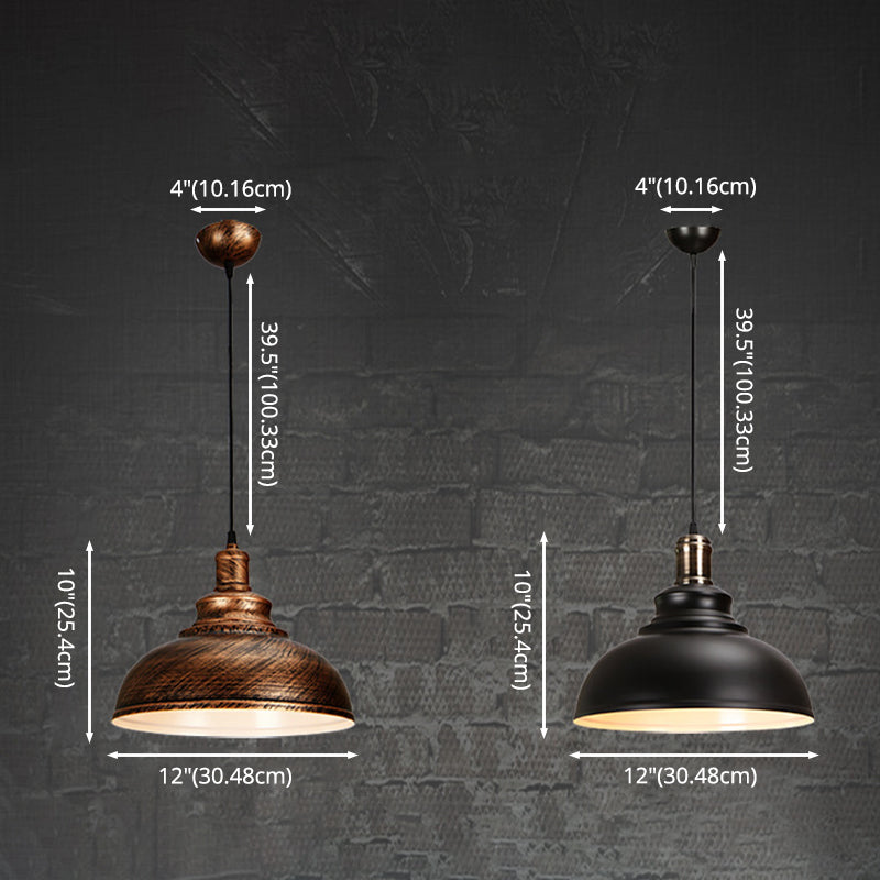 Industrial Barn Commercial Pendant Lighting Metal 1 Light Pendant Light Kit for Dinning Room