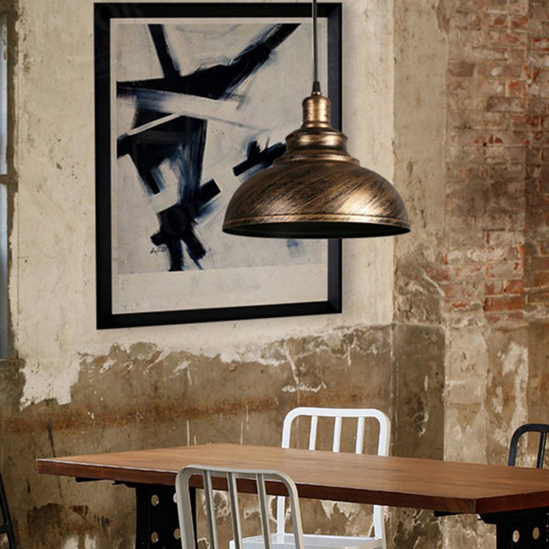 Industrial Barn Commercial Pendant Lighting Metal 1 Light Pendant Light Kit for Dinning Room