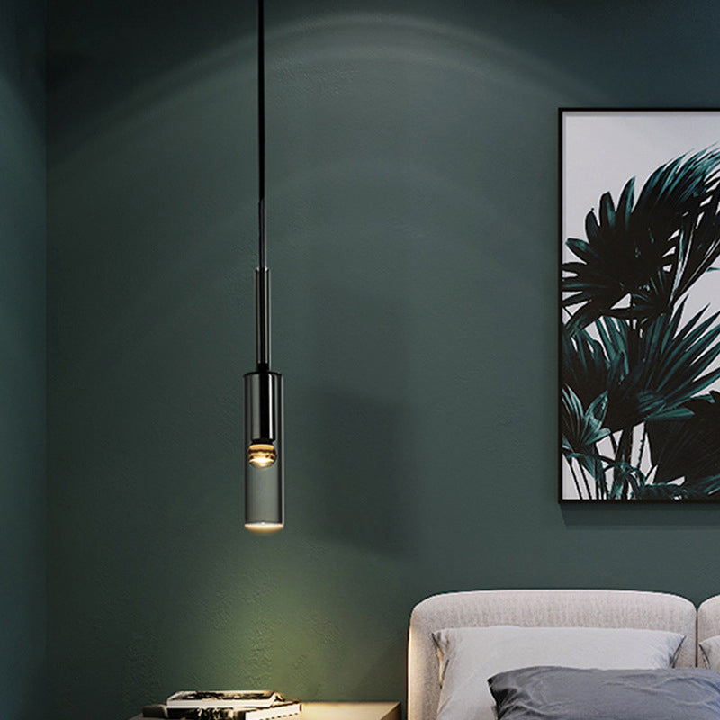 Modern Luxury Style Suspended Lighting Fixture with Adjustable Cord Crystal 1 Light Pendant Light Kit