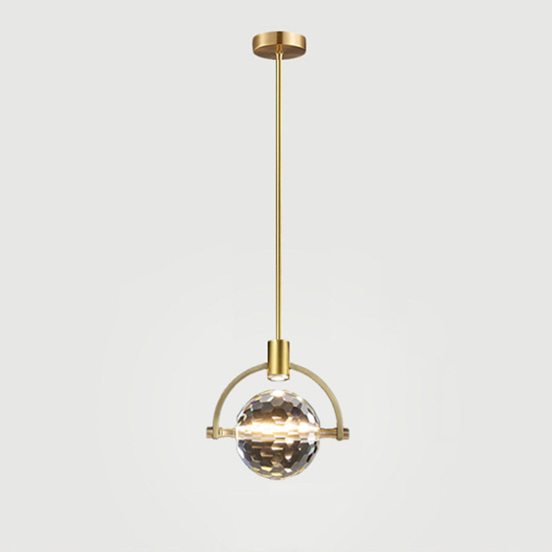 Moderner Luxusstil Hängsbeleuchtung mit einstellbarem Kabelkristall 1 Light Pendell Light Kit