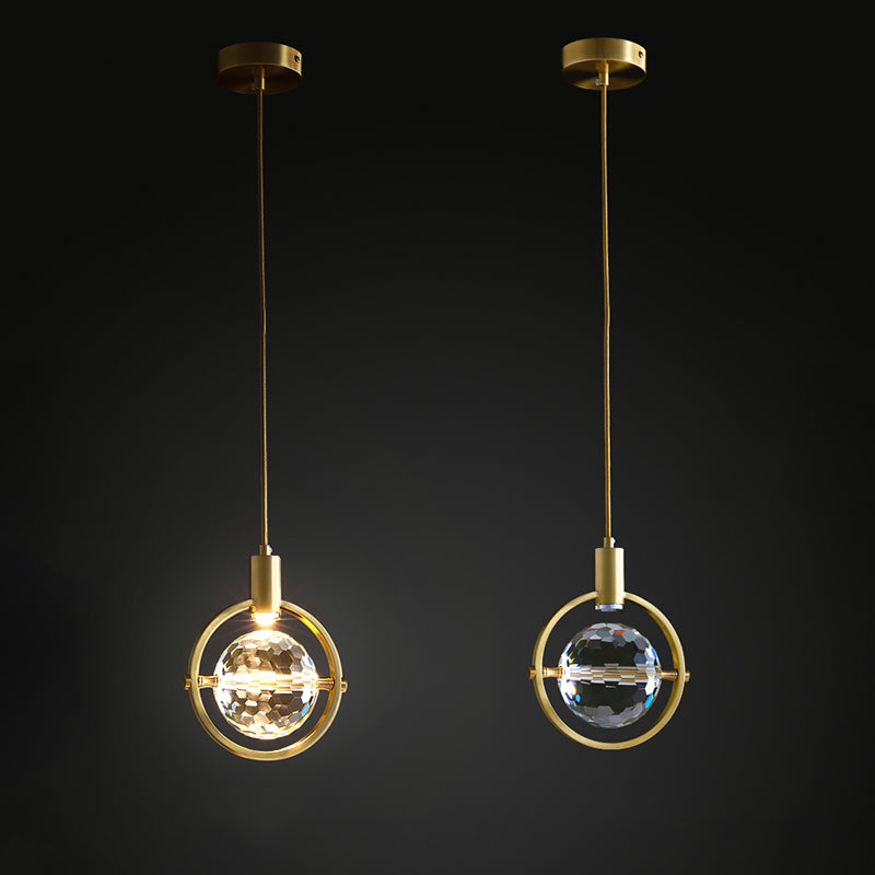 Moderner Luxusstil Hängsbeleuchtung mit einstellbarem Kabelkristall 1 Light Pendell Light Kit