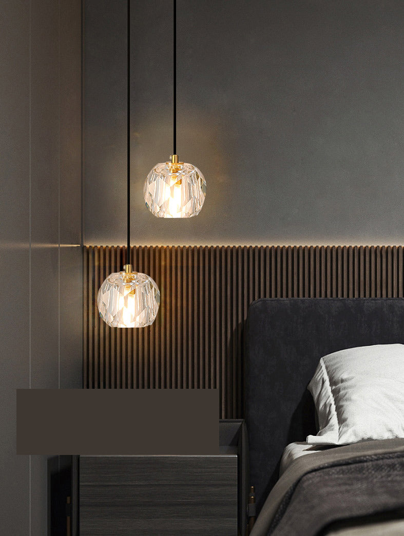 Modern Luxury Style Globe Hanging Pendant Lights Crystal Pendant Ceiling Lights for Dinning Room