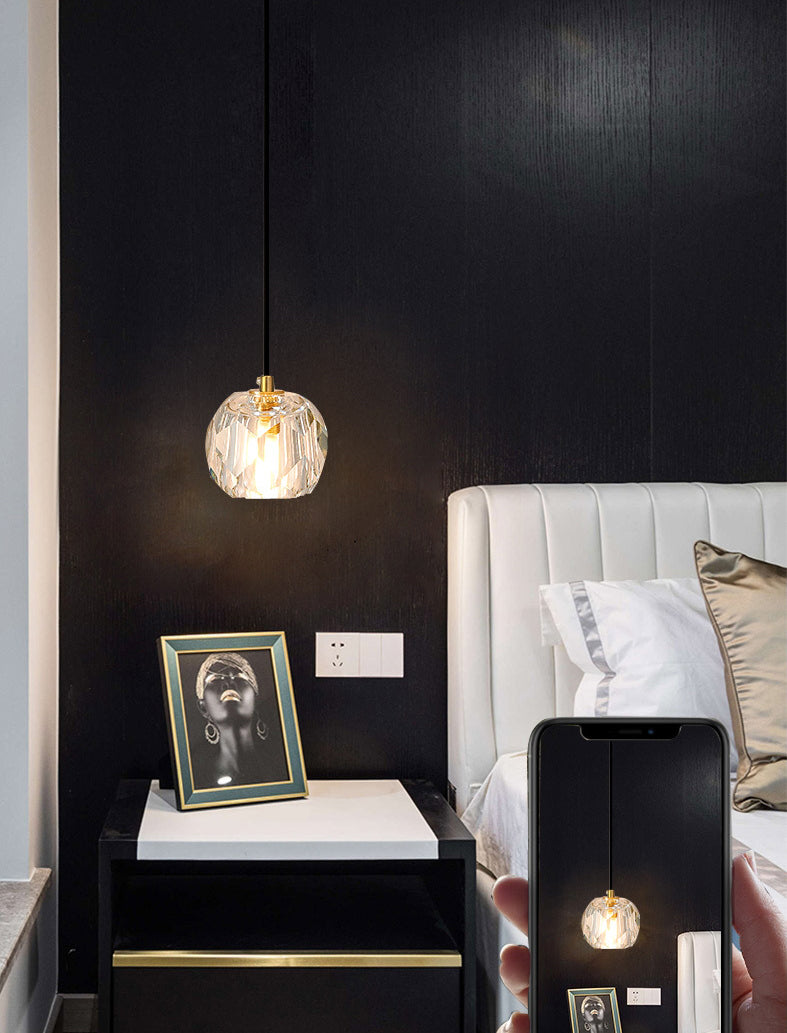 Modern Luxury Style Globe Hanging Pendant Lights Crystal Pendant Ceiling Lights for Dinning Room