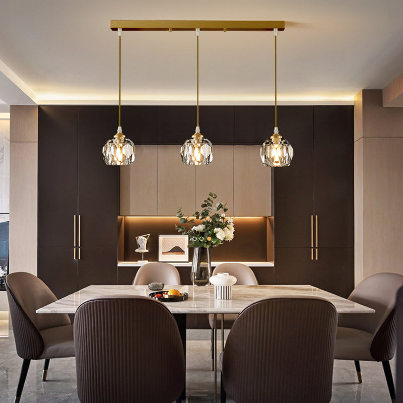 Globe Suspended Lighting armatuur Moderne Luxury Style Crystal Pendant plafondlampen voor eetkamer