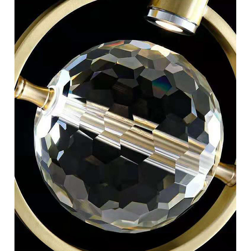 Moderne luxe stijl mini gesuspendeerde verlichting armatuur 1 lichte suspensie hanger met kristalschaduw